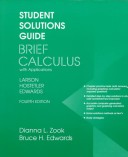 Book cover for Larson Br Calc Student Sols Gde 4ed