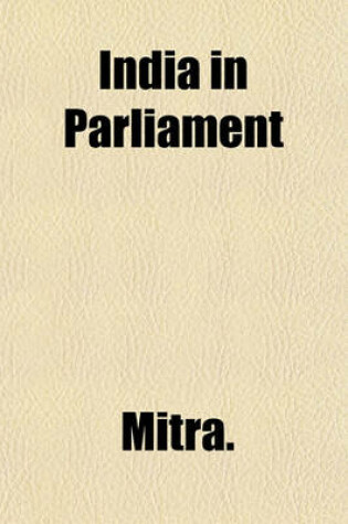 Cover of India in Parliament