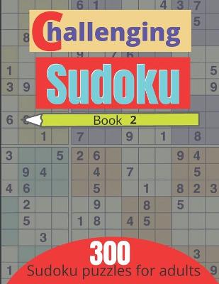 Book cover for Challenging sudoku book 2