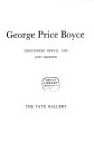 Cover of George Price Boyce. Exhibition Catalogue