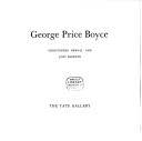 Book cover for George Price Boyce. Exhibition Catalogue