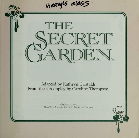 Book cover for The Secret Garden