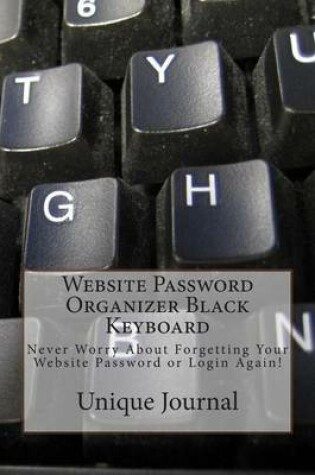 Cover of Website Password Organizer Black Keyboard