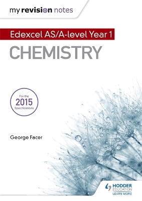 Book cover for My Revision Notes: Edexcel AS Chemistry