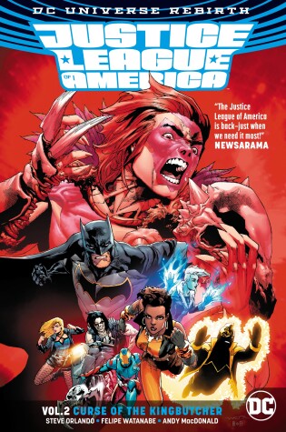 Cover of Justice League of America Vol. 2: Curse of the Kingbutcher (Rebirth)