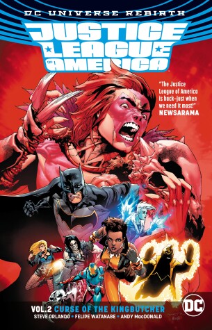 Book cover for Justice League of America Vol. 2: Curse of the Kingbutcher (Rebirth)