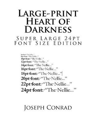 Book cover for Large-print Heart of Darkness