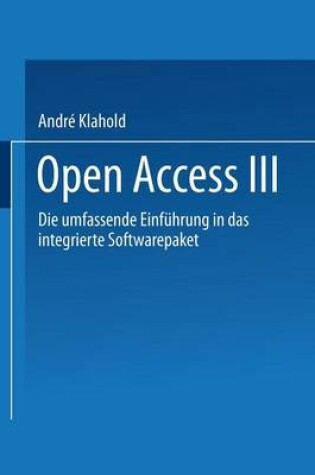 Cover of Open Access III