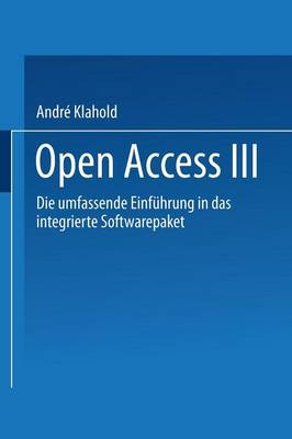 Book cover for Open Access III