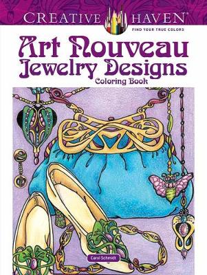 Book cover for Creative Haven Art Nouveau Jewelry Designs Coloring Book