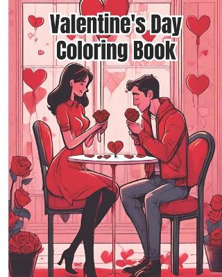 Book cover for Valentine's Day Coloring Book for Adults