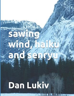 Book cover for sawing wind, haiku and senryu