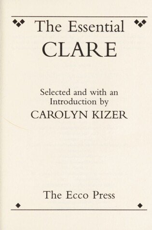 Cover of The Essential Clare
