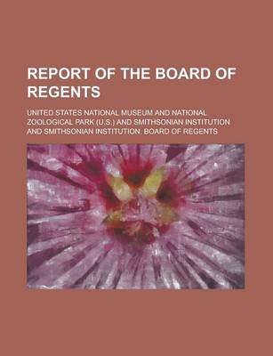 Book cover for Report of the Board of Regents