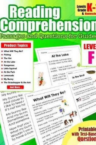 Cover of First Grade Close Reading Comprehension Passages and Questions for Guided