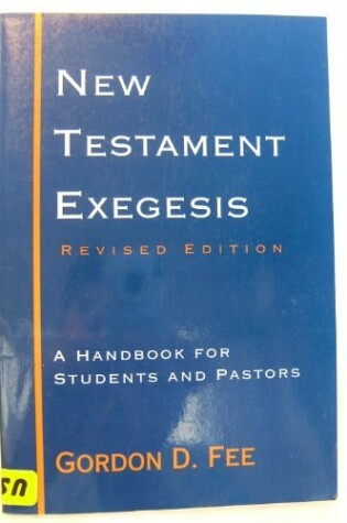 Cover of New Testament Exegesis