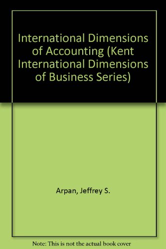 Cover of International Dimensions of Accounting