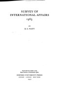 Cover of Survey of International Affairs