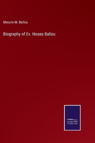 Cover of Biography of Ev. Hosea Ballou