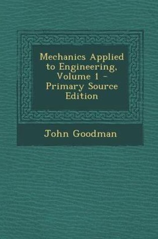Cover of Mechanics Applied to Engineering, Volume 1