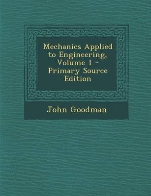 Book cover for Mechanics Applied to Engineering, Volume 1