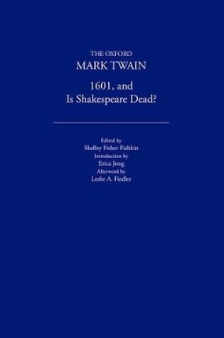 Cover of 1601 and Is Shakespeare Dead? (1882, 1909)