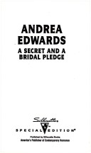 Book cover for A Secret And A Bridal Pledge