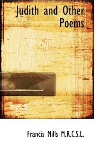 Cover of Judith and Other Poems