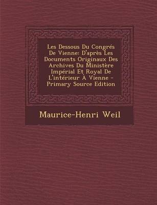 Book cover for Les Dessous Du Congres de Vienne