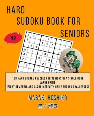 Book cover for Hard Sudoku Book For Seniors # 2