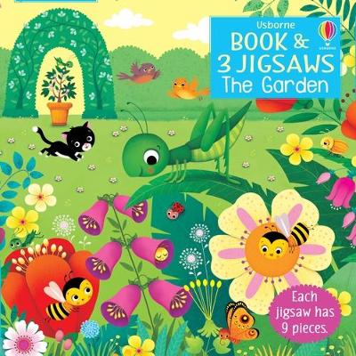 Book cover for Usborne Book and 3 Jigsaws: The Garden