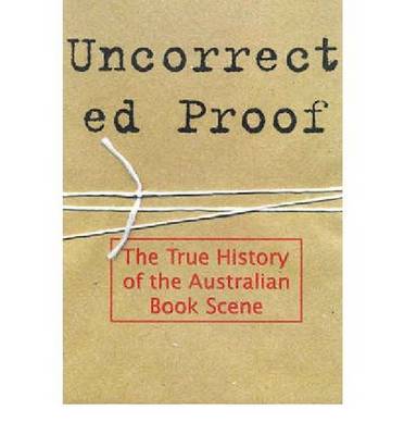 Book cover for Uncorrected Proof