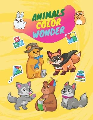 Book cover for Animals color wonder