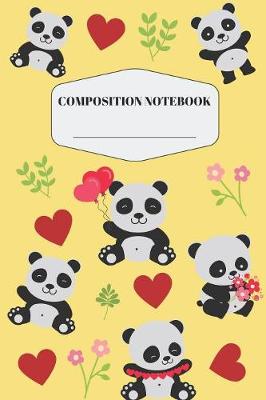 Book cover for Panda Composition Notebook