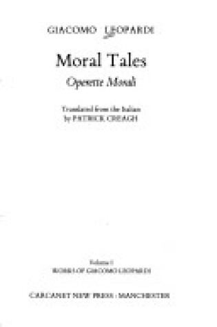 Cover of Moral Tales