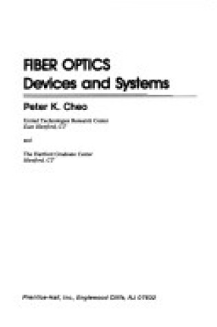 Cover of Fibre Optics