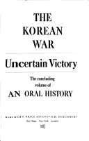 Book cover for The Korean War