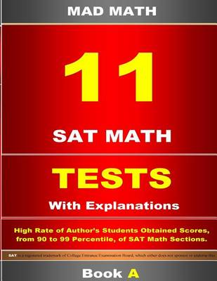 Book cover for 11 SAT Math Tests with Explanations Book a