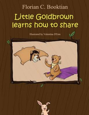 Book cover for Little Goldbrown learns how to share