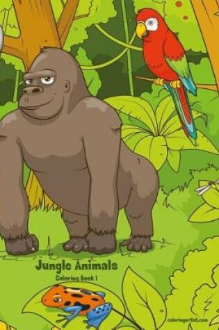 Cover of Jungle Animals Coloring Book 1