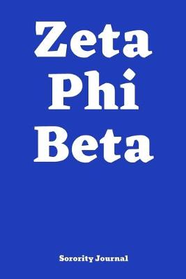 Book cover for Zeta Phi Beta Sorority Journal