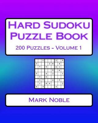 Book cover for Hard Sudoku Puzzle Book Volume 1