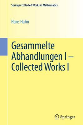 Book cover for Gesammelte Abhandlungen I - Collected Works I