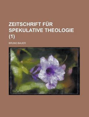 Book cover for Zeitschrift Fur Spekulative Theologie (1)