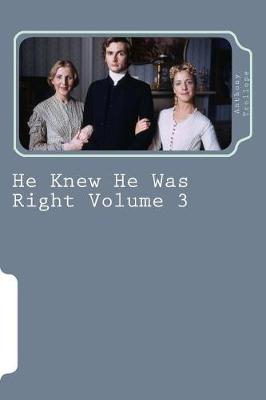 Book cover for He Knew He Was Right Volume 3