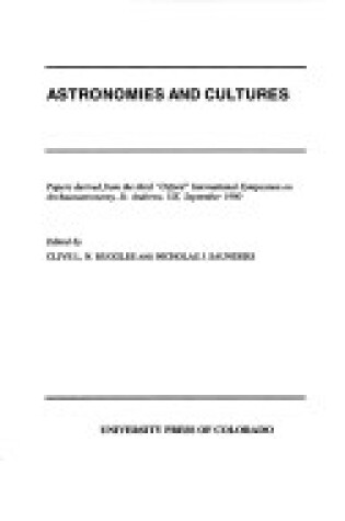 Cover of Astronomies and Cultures