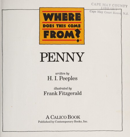 Book cover for Where Does from Penny