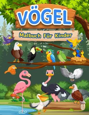 Book cover for Vögel-Malbuch Für Kinder