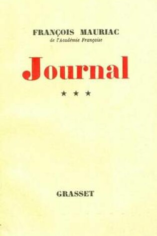Cover of Journal Tome 3