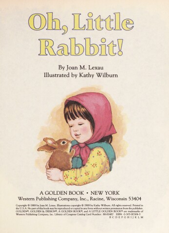 Book cover for Oh, Little Rabbit!